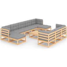 vidaXL 3077169 Loungesett, 1 Bord inkl. 8 Soffor