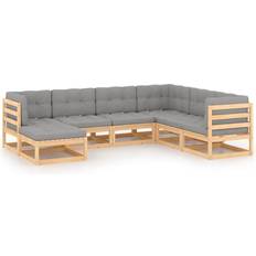 vidaXL 3076754 Loungesett, Bord inkl. 6 Soffor