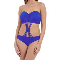 Freya Macrame Monokini - Cobalt