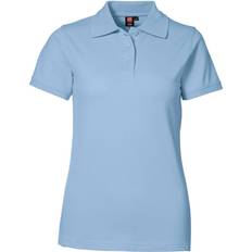 ID Ladies Stretch Polo Shirt - Light Blue