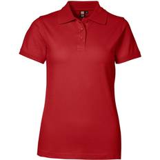 ID Ladies Stretch Polo Shirt - Red