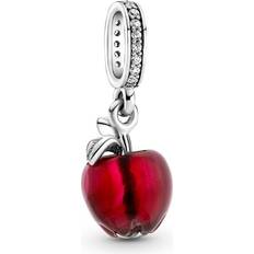 Pandora Murano Apple Dangle Charm - Silver/Red/Transparent