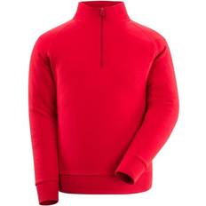 Mascot Crossover Sweatshirt with Half Zip - Traffic Red