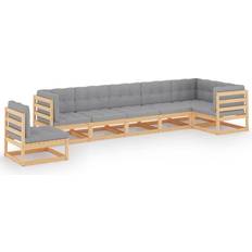 vidaXL 3076554 Lounge-Set, Bord inkl. 7 Soffor