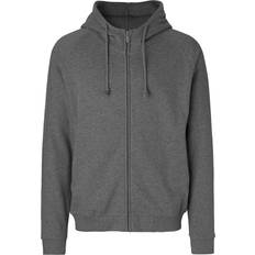 Neutral O63401 W. Hidden Zip Hoodie Unisex - Dark Heather