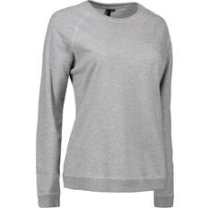 ID Core O-Neck Ladies Sweatshirt - Grey Melange