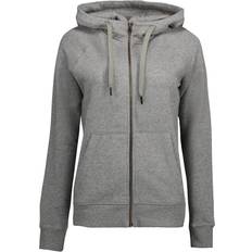 ID Core Full Zip Ladies Hoodie - Grey Melange