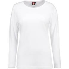 ID Ladies Interlock Long Sleeved T-shirt - White