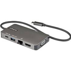 StarTech USB C-VGA/2xUSB A/HDMI/USB C/RJ45 M-F 1ft