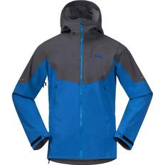 Bergans Friluftsjakker - Herre Bergans Senja Hybrid Softshell Jacket - Strong Blue/Solid Dark Grey