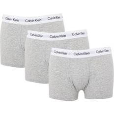 Calvin Klein Boksere Underbukser Calvin Klein Cotton Stretch Low Rise Trunks 3-pack - Grey Heather