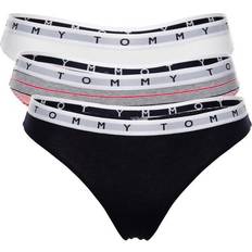 Tommy Hilfiger Essentials Thong 3-pack - White/Navy