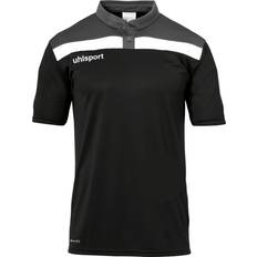 Uhlsport Offense 23 Polo Shirt - Black/Anthracite/White