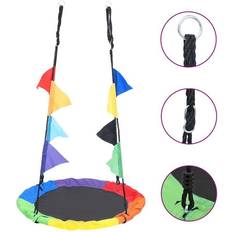 vidaXL Rainbow Swing with Flag 100cm