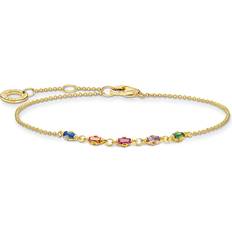 Thomas Sabo Charm Club Delicate Bracelet - Gold/Multicolour