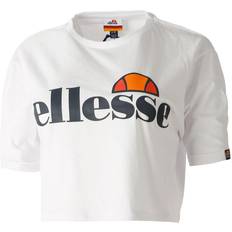 Ellesse T-Shirts & Tanktops Ellesse Alberta Cropped Tee - White