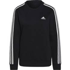 Adidas Essentials 3-Stripes Fleece Sweatshirt - Black/White