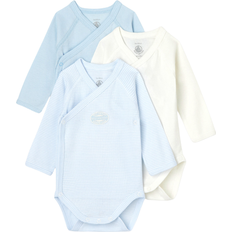 Petit Bateau Baby Body LS 3-Pack - Blue (A00PS-99)