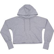 Mantis Cropped Hoodie - Heather Grey Melange