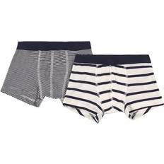 Petit Bateau Underwear Children's Clothing Petit Bateau Boy's Striped Organic Cotton Boxer Shorts 2-pack- Variante-1 (A01FR00040)