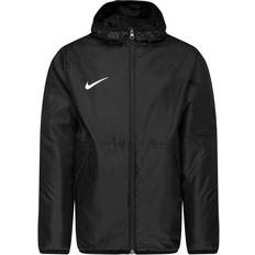 Elastische Bündchen Regenbekleidung Nike Big Kid's Therma Repel Park Soccer Jacket - Black/White (CW6159-010)