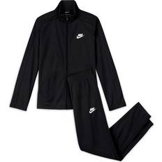 Nike Sportswear Unisex Big Kids Poly Tracksuit Jacket Pants Set  (X-Small, Black/Black/White): Clothing, Shoes & Jewelry