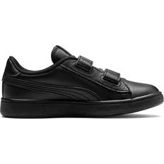 Puma Kid's Smash V2 Leather - Black