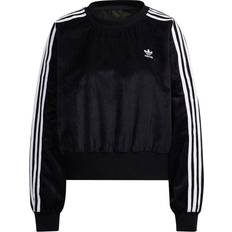 Adidas Adicolor Classics Corded Velour Oversize Sweatshirt - Black