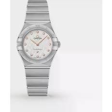 Omega Damen Armbanduhren Omega Constellation Quartz Dial Ladies Manhattan Steel (131.10.25.60.52.001)