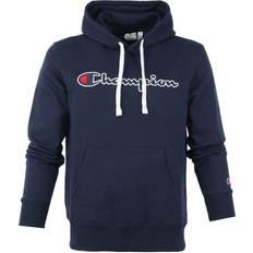 Champion Rochester Script Logo Hoodie - Navy Blazer