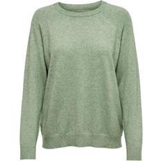 Only L Overdeler Only Lesly Kings Knitted Pullover - Blue/Basil