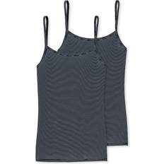 Schiesser Modal Essentials Spaghetti Strap Tops 2-pack - Midnight Blue