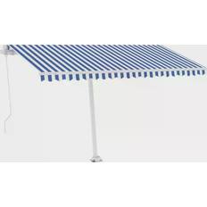 vidaXL Manual Retractable Awning with LED 400x300cm