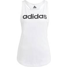 Weiß Tanktops Adidas Essentials Loose Logo Tank Top - White/Black