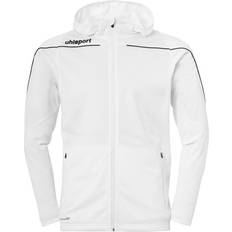 Uhlsport Stream 22 Track Hood Jacket Unisex - White/Black