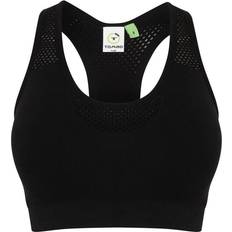 Tombo TL696 Seamless Crop Top - Black