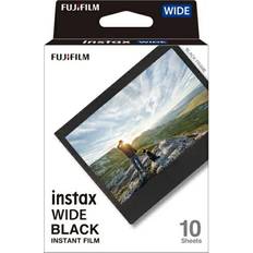 62 x 99 mm (Instax Wide) Analoge Kameras Fujifilm Instax Wide Black 10 Sheets
