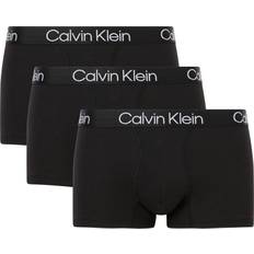 Herren - Polyester Unterhosen Calvin Klein Modern Structure Trunks 3-pack - Black