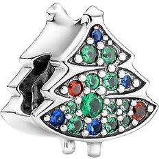 Pandora Christmas Tree Charm - Silver/Multicolour