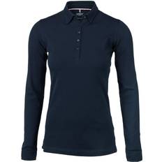 Nimbus Women's Carlington Deluxe Long Sleeve Polo Shirt - Navy