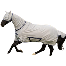 Pferdedecken Bucas Freedom Fly Sheet Full Neck - Silver