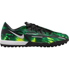 Nike Phantom - Turf (TF) Soccer Shoes Nike Phantom GT2 Academy TF - Black/Green Strike/Metallic Platinum