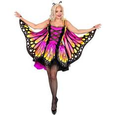 Widmann Butterfly Masquerade Costume Pink/Yellow