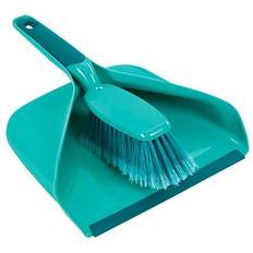 Leifheit Dustpan with Dirt Chamber and Hand Brush Set