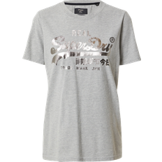 Superdry Vintage Logo Boho Sparkle T-shirt - Grey Marl