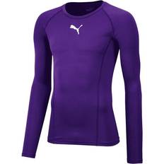 Puma Herre Undertrøyer Puma Liga Long Sleeve Baselayer Men - Purple