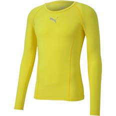 Gelb - Herren Basisschicht-Oberteile Puma Liga Long Sleeve Baselayer Men - Yellow