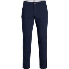 Blau - Herren Hosen Jack & Jones Marco Dave Akm Chinos - Blue/Navy Blazer