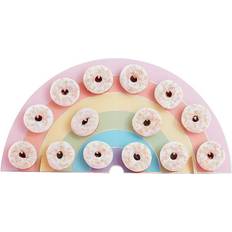 Ginger Ray Decor Pastel Party Rainbow Donut Wall Holder