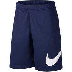 Blue - L - Men Shorts Nike Sportswear Club Men's Graphic Shorts - Midnight Navy/White
